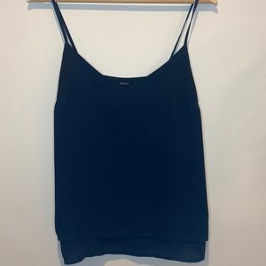 Forever 21 Double Layer Tank Top Navy Blue Size Small